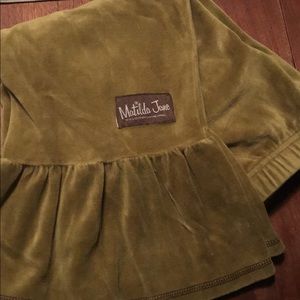 VINTAGE girls velour Capri ruffles